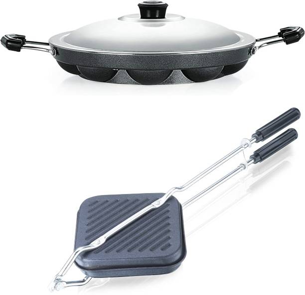 RBGIIT Gas Stove Compatible Sandwich Maker | Appam Patra with Stainless Steel Lid K3 Toast Sandwich Maker