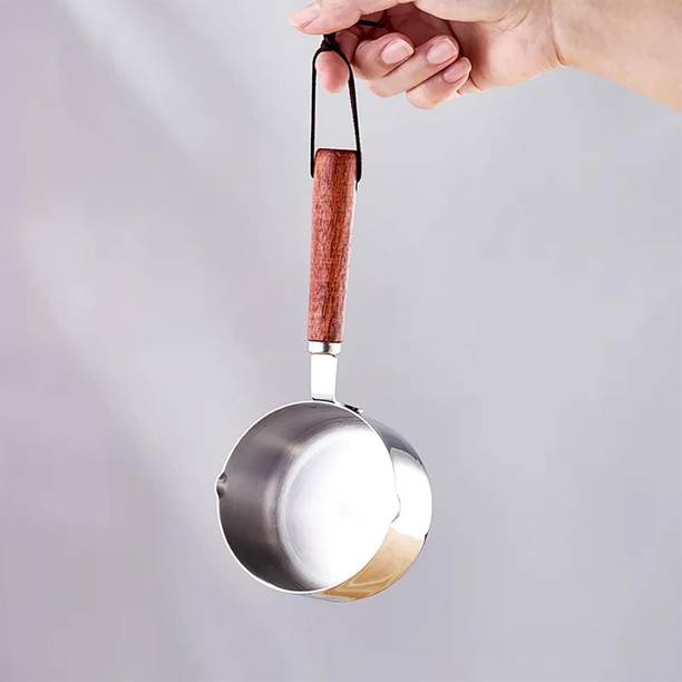 Yopple Stainless Steel Mini Saucepan, 125ml/250ml/300ml, Butter & Milk Warmer Induction Bottom Non-Stick Coated Cookware Set