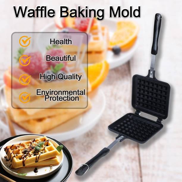 Masox Store Gas Stove Belgian Waffle Maker Aluminium Non Stick Pan for Crispy Waffles Waffle