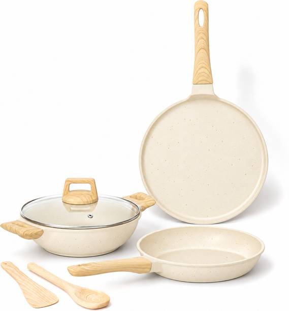 Kreme CeraStone Granite Induction Bottom Non-Stick Coated Cookware Set