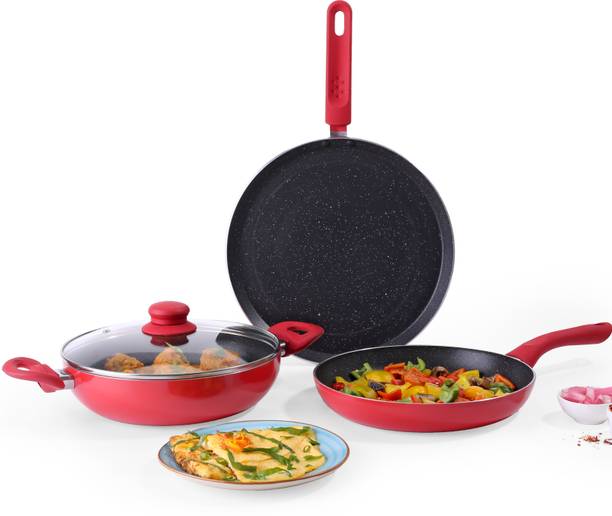 WONDERCHEF Milano Induction Bottom Non-Stick Coated Cookware Set