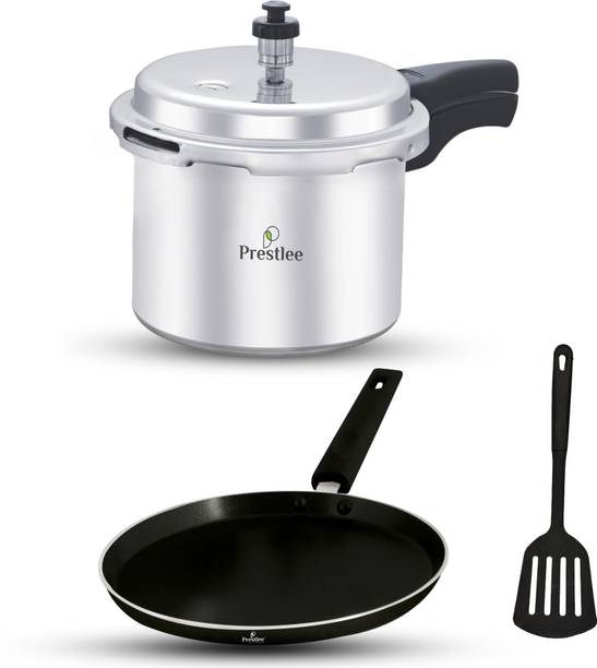 Prestlee Aluminium Pressure Cooker 3 PC कुकवेयर सेट