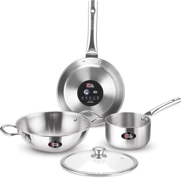 MILTON TRI-PLY GIFT SET 04 Pcs Induction Bottom Non-Stick Coated Cookware Set