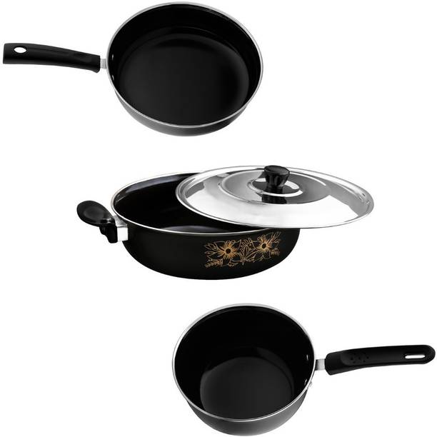 Maharajee Premium Kitchen Cookware Set Induction Bottom Non-Stick Coated Cookware Set