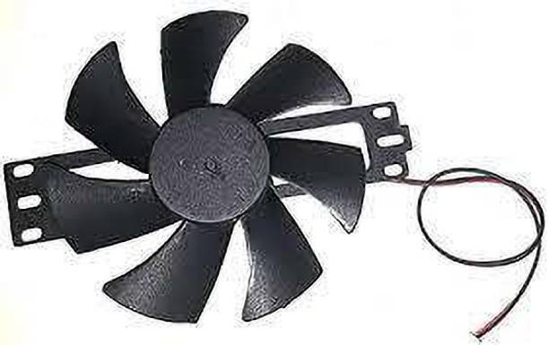 keertan kalp DV 18V Plastic Blade Cooling Fan for Induction Cooker Cooler (Black) Cooling Fan Cabinet Cooler