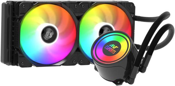 Ant Esports ICE-240 240mm Addressable RGB 2600RPM AIO CPU Liquid Liquid Cooling Cabinet Cooler