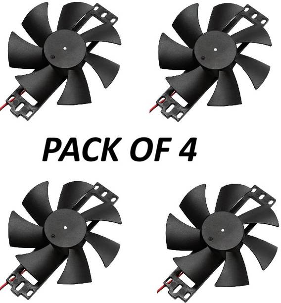 SG Flash PACK OF 4 18V Plastic Blade Cooling Fan for Induction Cooker Black Cooler