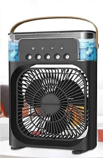 KRITAM Small Ac Quaite Personal Air cooler Usb Power Mini Desktop Misting fan Cooling Fan All in one Cooler