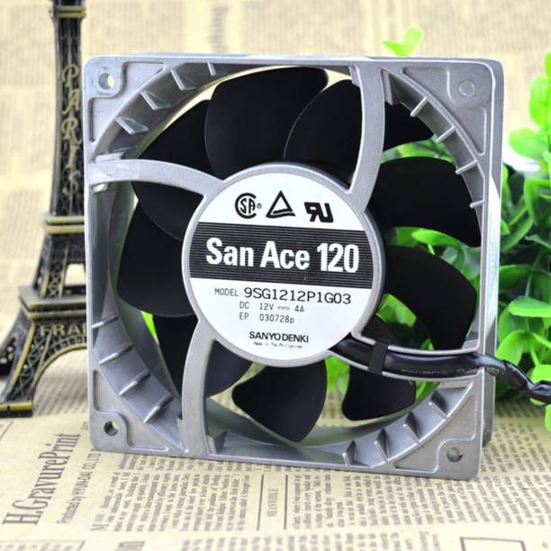 Enormity SanAce 9SG1212P1G03 Axial Fan 12V-4A DC Brushless Air Cooling Fan 12038mm 3Pin Fan with Heat Sinks All in one Cooler