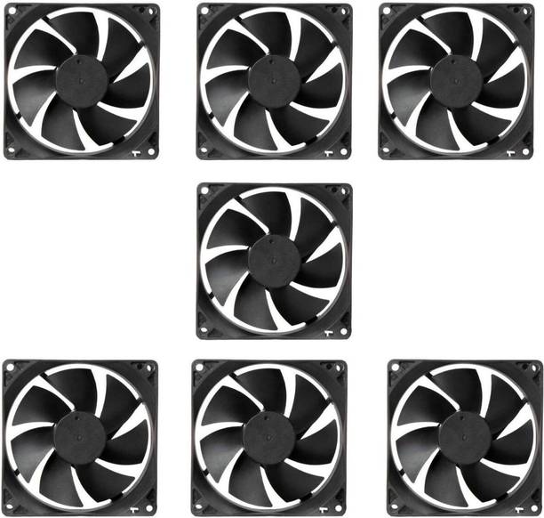 CyberSupreme Pack of 7 DC 12V Cooling Fan for DIY Incubator Cabinet & PC Case 3 inch Cooling Fan for PC Case CPU Cooler
