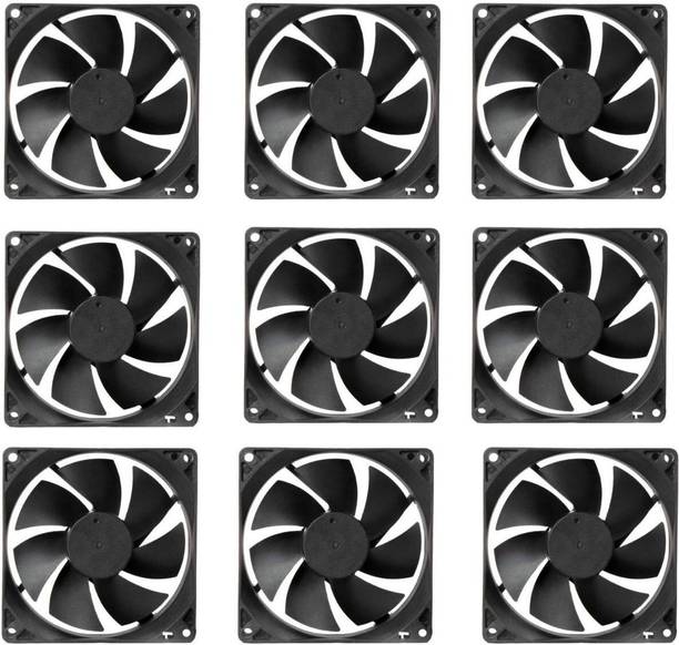 CyberSupreme Pack of9 DC 12V Cooling Fan for DIY Incubator Cabinet & PC Case 3 inch Cooling Fan for PC Case CPU Cooler