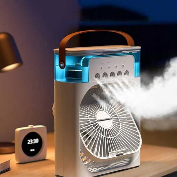 BONTECH Portable Mini Cooler Rechargeable Air Conditioner Water Cooler Small AC for Office, Home Cooling, Summer Fan USB Compatible 3 Fast Speed USB Air Cooler, USB Fan, Laptop Accessory
