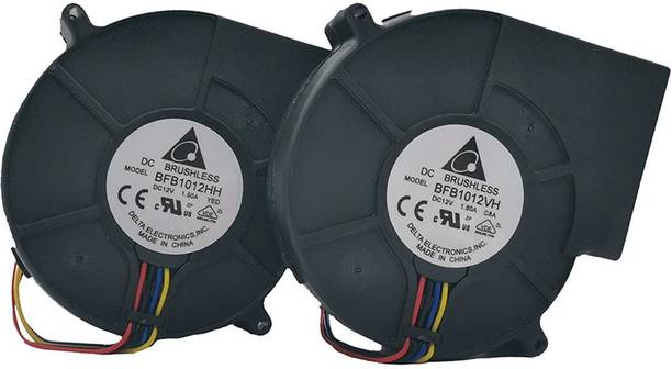 Electronic Spices Delta 9733 DC 12V 1.20A,1.80A Turbine Warm Air Grill Exhaust Silent Cooling Fan Cooler