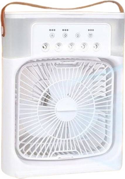 Damku Combo Mini Air Cooler + 10000mAh PowerBank, Cooler Fan Water Mist, Personal Air Cooling Fan All in one Cooler