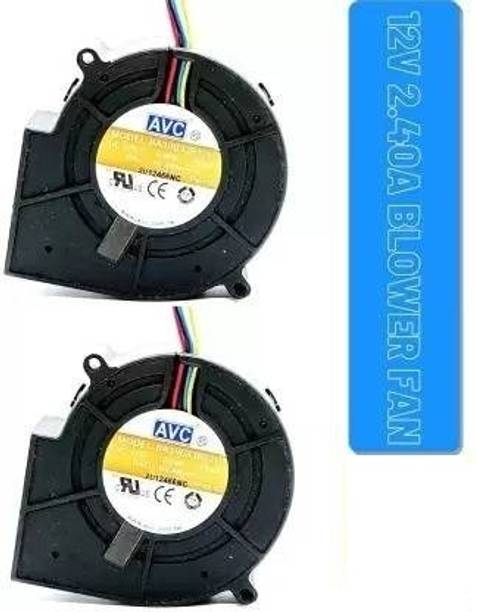 shoptron BA10033B12U 12V 2.40 A 4500RPM 4 Wire DC Blower Fan (Pack of 2) Cooler