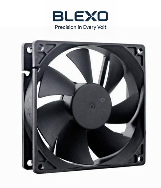 BLEXO 3 Inch 12V DC for CPU, Power Supply, Inverter, Electronics Projects, Cooling Fan Cabinet Cooler
