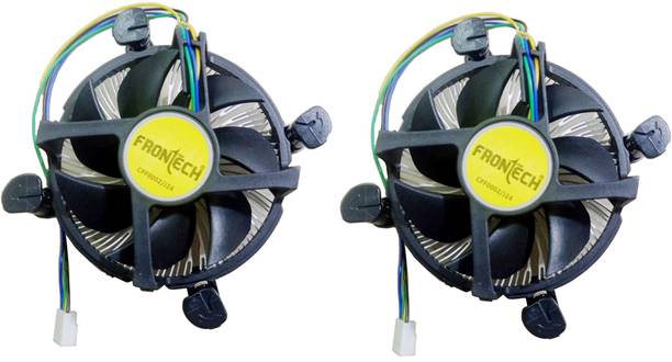 Frontech (PACK OF TWO) LGA 1155 /1156 Socket cpu fan Cooler (Black)