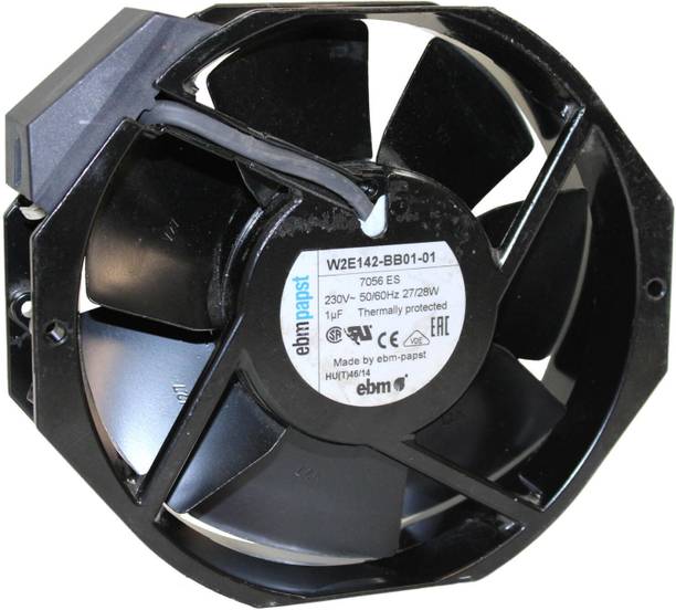 Electronic Spices Ebmpapst W2E142-BB01-01 AC fan 230V Diameter: 6 Inch 27/28W 50/60HZ Thermally pr Fan with Heat Sinks All in one Cooler