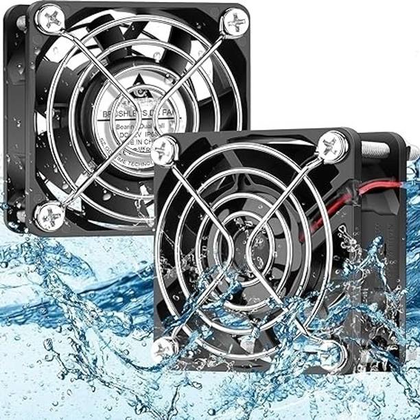 Enormity 60*25mm 12V DC IP68 Waterproof Fan, High Speed Dual Ball Bearing Computer pack-2 Cooler