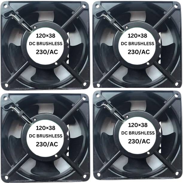 Enormity 4pcs 12038mm 230V DC Brushless AC Metal Fan 12CM Square-Industrial Cooling Fan Cooler