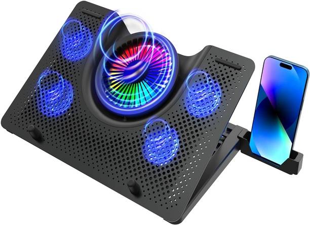 Archer Tech Lab Archer Tech Lab Squall 300 RGB Gaming Laptop Cooling Pad Stand Supports upto 17" Laptop 5 Fan Ergonomic Cooling Pad with Adjustable He
