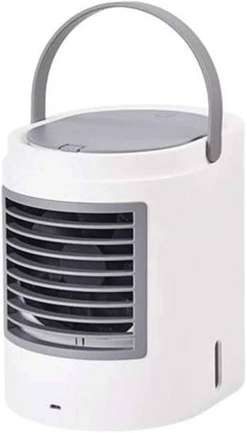 RANZZER Portable Air Conditioner Fan, Mini Small Air Cooler with Cool Mist Humidifier 3 Fan Ergonomic Cooling Pad