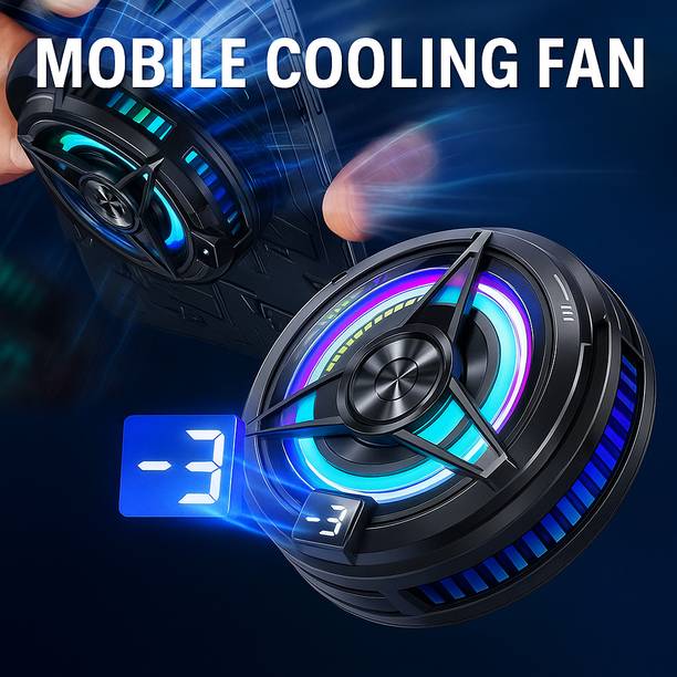 MOOZMOB Gaming Phone Cooler for Mobiles, Long Gaming and Filming Session Mobile Radiator Cooler USB Fan