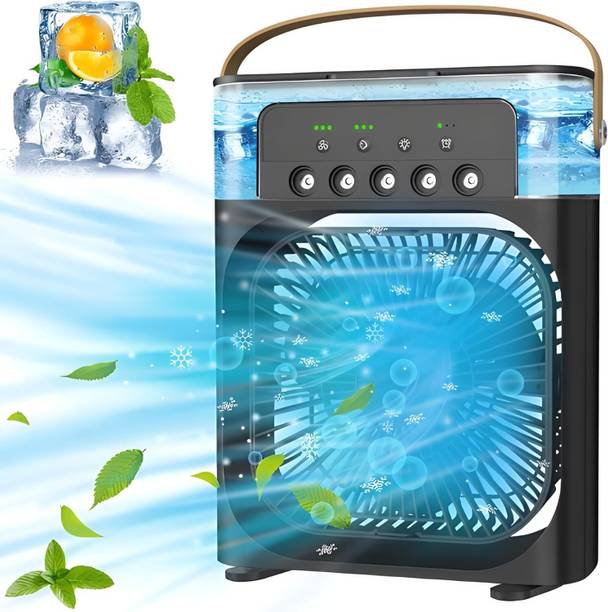 dwariyan 3 in 1 Air Conditioner Mini Cooling Fan | Room Cooling Portable with 7Color Led Diving Computer