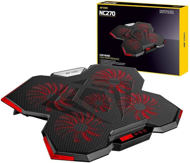 Ant Esports NC270 5 Fan Ergonomic Cooling Pad with Adjustable Height