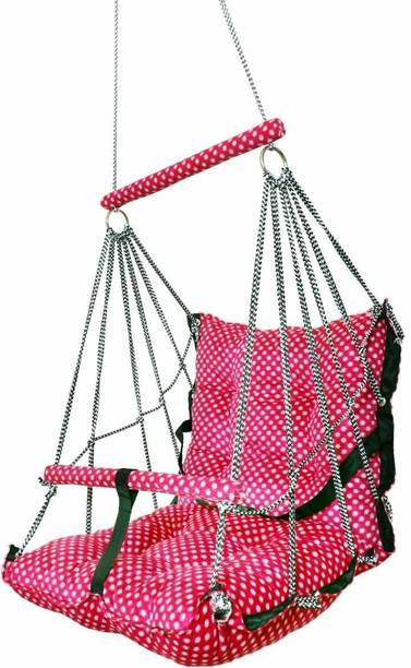 HURF CARE Baby Swing for Kids Babies & Children (1-5 Years) Cotton, Wooden Small Swing