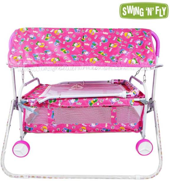 SWING N FLY Baby Cradle Mosquito Net Jhula Palna Stroller Infant &amp; Toddler Beds Bassinet