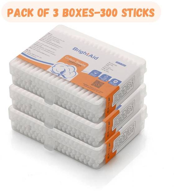 BRIGHT AID PREMIUM COTTON BUDS FOR EAR CLEANING