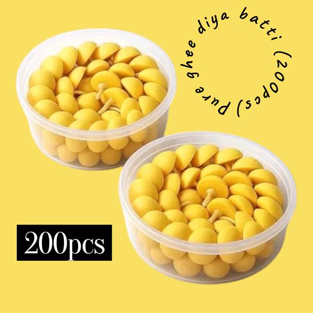 Naagvanshi Ghee wicks diya batti (200pcs) for puja and sacred events Cotton Wick