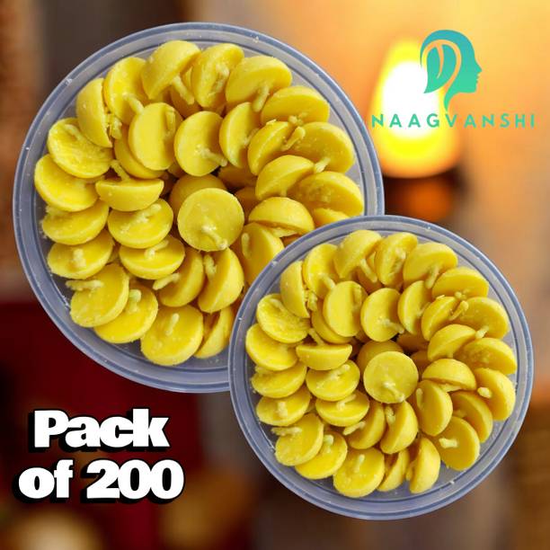 Naagvanshi Ghee diya batti (200pcs) handmade wax free Cotton Wick