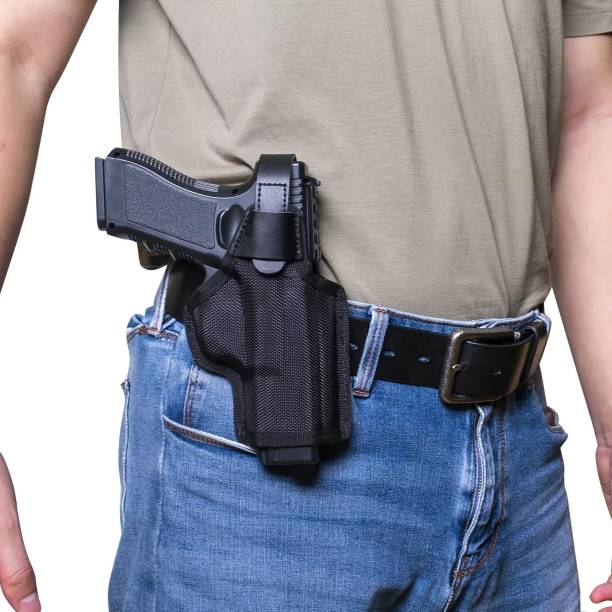 GunAlly Nylon Belt Holster for Glock Pistol Police Pistol 9MM Glock Cover Pistol/Gun Cover Free Size