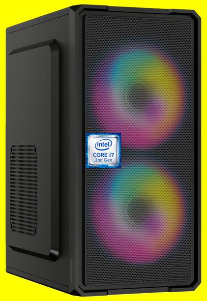 SOFTLINE Intel® Core™ i7 (2nd Gen) Processor [8MB Smart Cache, Up to 3.80 GHz] [DEM-N5] RGB-Majesty-N5 | Intel Core i7 - 2600 Processor (8 GB RAM/Intel® Ultra HD 2000 Graphics/256 GB SSD Capacity/Windows 11 Pro) Gaming Tower with MS Office