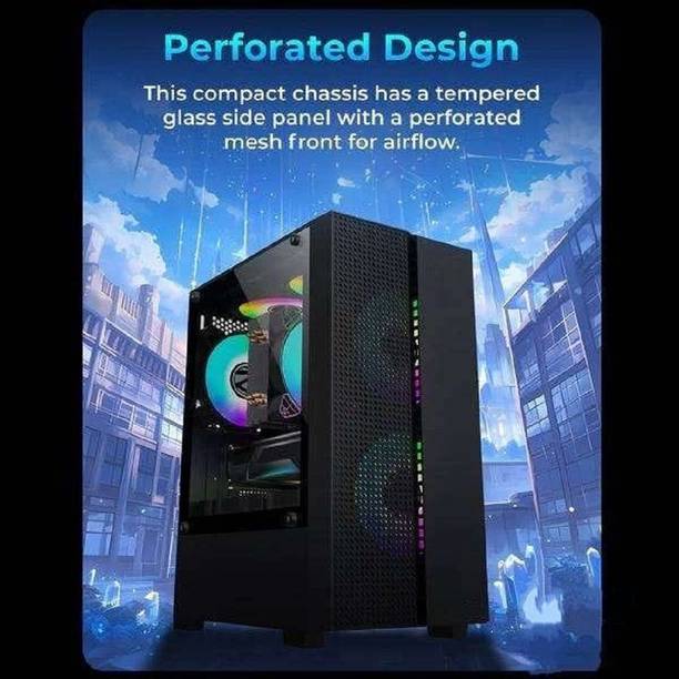 ZEB Gaming Dreamer Core i3-7th Generation processer/ DDR-4 (8 GB RAM/ONBORD Intel® HD Graphics 630 Graphics/512 GB SSD Capacity/Windows 11 Pro/ONBORD 2 GB Graphics Memory) Gaming Tower with MS Office