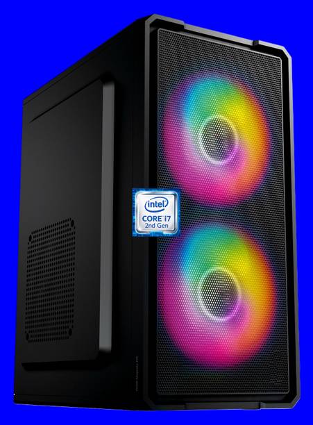 KL GOLD Intel Core i7-2600 [4 Cores, 8 Threads, 8MB Cache, Up to 3.80 GHz] [ASI-N5] Gaming PC | RGB-Majesty-N5 | Intel® Core™ i7 - 2600 Processor (8 GB RAM/Intel® Ultra HD 4K Graphics/256 GB SSD Capacity/Windows 11 Pro) Gaming Tower with MS Office