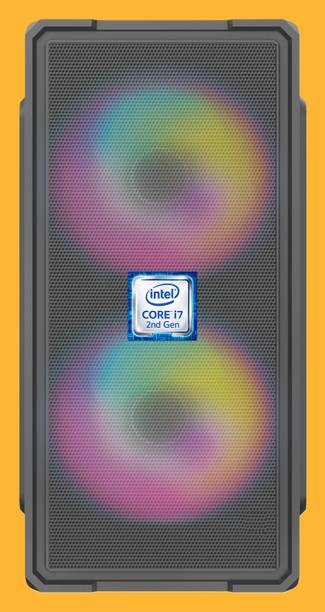ShopSmart Intel® Core™ i7-2600 Processor [8MB Cache, Up to 3.80 GHz] [FYM-N5] Intel Core i7 - 2600 Processor | RGB-Majesty-N5 (8 GB RAM/Intel® Ultra HD 2000 Graphics/256 GB SSD Capacity/Windows 11 Pro) Gaming Tower with MS Office