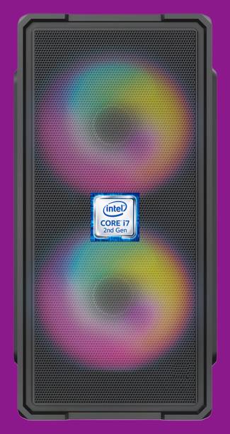 MASTERROD Core™ i7 - 2600 Processor [INR-N5] Intel® Core™ i7-2600 Quad Core Processor | Dual RGB Fans (8 GB RAM/Intel® HD Graphics/256 GB SSD Capacity/Windows 11 Pro) Mini Tower with MS Office