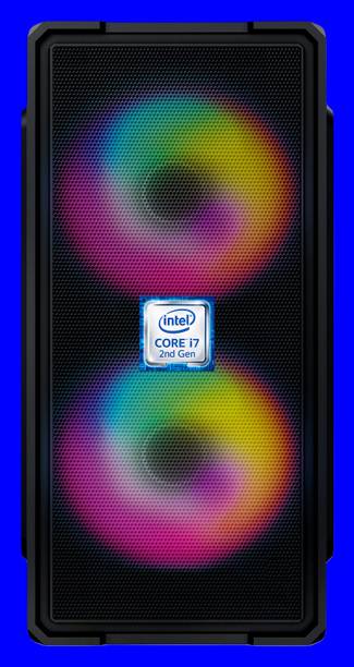 MASTERROD Intel Core i7-2600 Quad Core Processor [8MB Smart Cache, 3.40 GHz] [GNK-N5] Intel® Core™ i7 - 2600 Quad Core Processor | Gaming PC with RGB Fans (8 GB RAM/Intel HD Graphics/256 GB SSD Capacity/Windows 11 Pro) Gaming Tower with MS Office