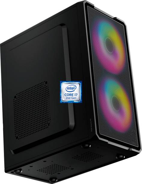 M-SAIF Core i7 - 2600 Quad Core Processor [8MB Smart Cache, Up to 3.80 GHz] [COH-N5] Intel® Core™ i7-2600 Processor | Dual RGB Fans (8 GB RAM/Intel UHD Graphics/256 GB SSD Capacity/Windows 11 Pro) Mini Tower with MS Office