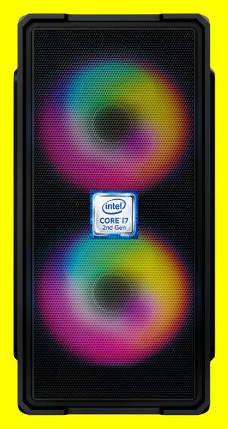 Longan Intel® Core™ i7-2600 Processor [KDC-N5] Gaming PC | Dual RGB Fans | Intel Core i7 - 2600 Quad Core Processor (8 GB RAM/Intel® HD 2000 Graphics/256 GB SSD Capacity/Windows 11 Pro) Gaming Tower with MS Office
