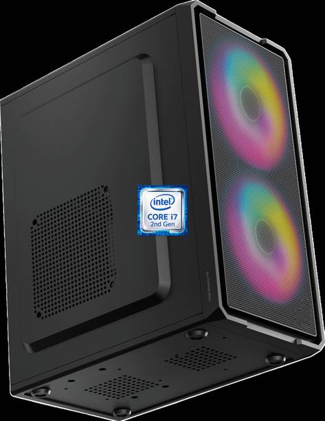 DG TECH Core™ i7-2600 Processor [4 Cores, 8 Threads, 3.40 GHz] [AVU-N5] Core™ i7 - 2600 Quad Core Processor | RGB-Majesty-N5 (8 GB RAM/Intel® Ultra HD 4K Graphics/256 GB SSD Capacity/Windows 11 Pro) Mini Gaming Tower with MS Office