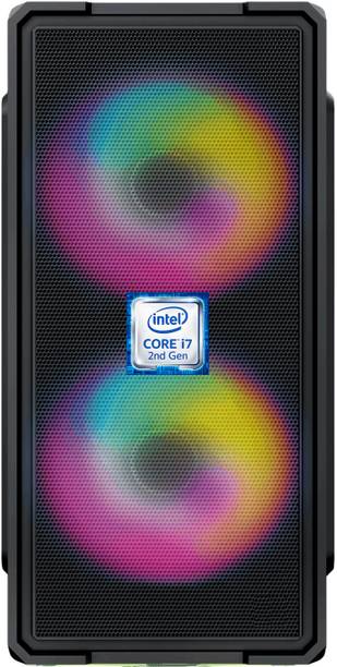 Longan Intel® Core™ i7-2600 Processor [8MB Cache, Up to 3.80 GHz] [IWQ-N5] Gaming Desktop with RGB Fans | Intel® Core™ i7 - 2600 Processor (8 GB RAM/Intel® Ultra HD 2000 Graphics/256 GB SSD Capacity/Windows 11 Pro) Gaming Tower with MS Office