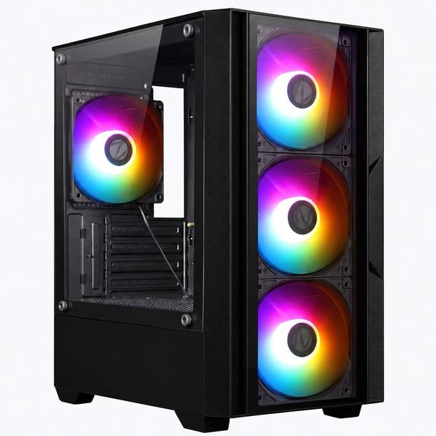 QuantumQuirks TITENIUM RYZEN 5 GAMING CPU RYZEN 5 5600GT (16 GB RAM/AMD RADEON VEGA 11 inbuild graphics Graphics/2 TB Hard Disk/512 GB SSD Capacity/Windows 11 Pro/4 GB Graphics Memory) Gaming Tower