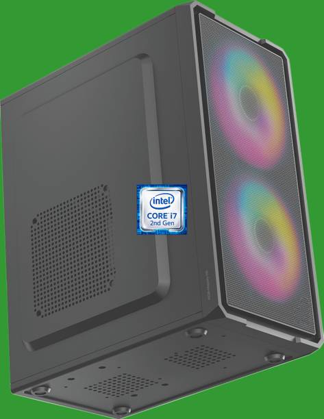 SOFTLINE Intel® Core™ i7-2600 Quad Core Processor [8MB Smart Cache, 3.40 GHz] [HIA-N5] Intel® Core™ i7 - 2600 Processor | Gaming PC | RGB-Majesty-N5 (8 GB RAM/Intel® Ultra HD 4K Graphics/256 GB SSD Capacity/Windows 11 Pro) Gaming Tower with MS Office