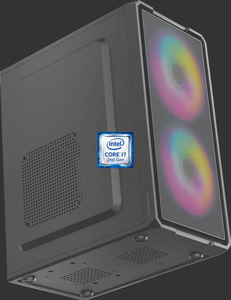 Hayyo Intel Core i7 (2nd Gen) Quad Core Processor [JUC-N5] Core™ i7 - 2600 Processor | RGB-Majesty-N5 (8 GB RAM/Intel® HD 2000 Graphics/256 GB SSD Capacity/Windows 11 Pro) Mini Gaming Tower with MS Office