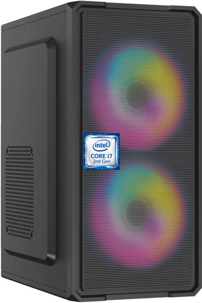 Longan Intel Core i7-2600 Processor [8MB Smart Cache, 3.40 GHz] [IXK-N5] Gaming Computer with RGB Fans | Intel Core i7 - 2600 Processor (8 GB RAM/Intel® UHD Graphics/256 GB SSD Capacity/Windows 11 Pro) Gaming Tower with MS Office
