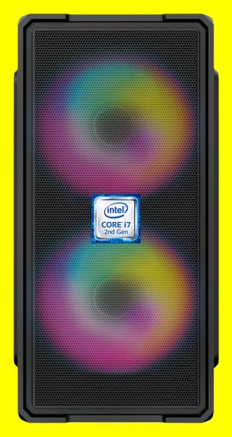 Longan Intel® Core™ i7-2600 Quad Core Processor [8MB Cache, 3.40 GHz] [CFG-N5] Intel Core i7 - 2600 Processor | Gaming PC | RGB-Majesty-N5 (8 GB RAM/Intel HD Graphics/256 GB SSD Capacity/Windows 11 Pro) Gaming Tower with MS Office